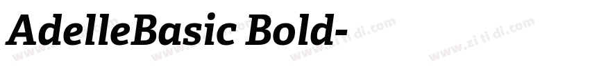 AdelleBasic Bold字体转换